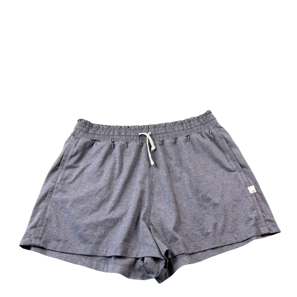 VUORI Women’s Purple Heather Halo Boxy Drawstring Shorts Pockets Size 2XL vw3013